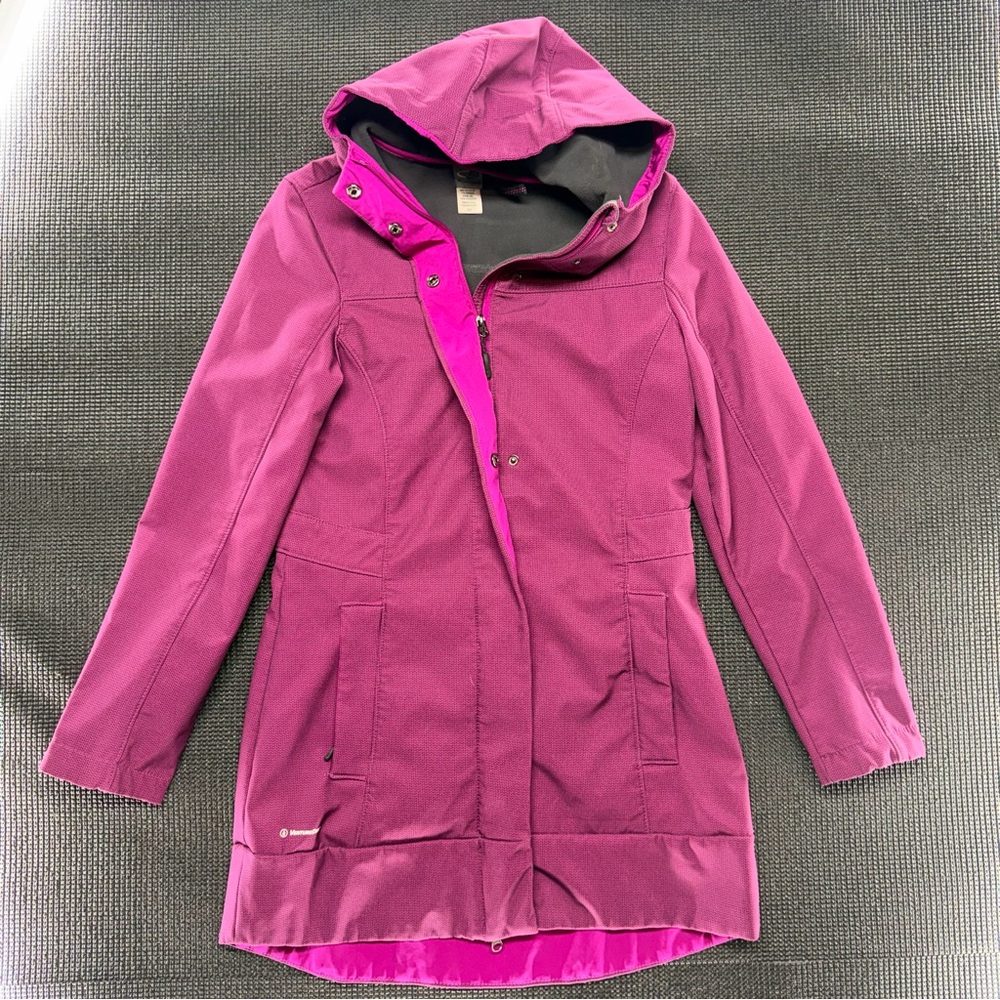 Champion Women's Magenta Hooded Trench Coat